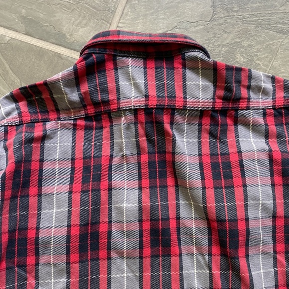 Carhartt Vintage Worn Men’s Flannel Button Down Shirt size Large - Picture 11 of 12